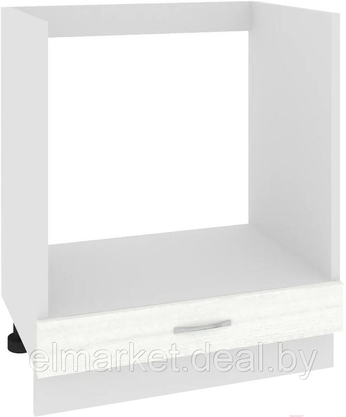 Шкаф под духовку Кортекс-мебель Корнелия РЕТРО НШ60д Ясень белый - фото 1 - id-p185325896