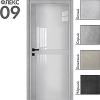 Межкомнатная дверь "ФЛЕКС" 09 (Цвета - Белый; Серый; Бежевый; Чёрный), фото 1