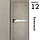 Межкомнатная дверь "ФЛЕКС" 12 (Цвета - Белый; Серый; Бежевый; Чёрный), фото 4