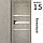 Межкомнатная дверь "ФЛЕКС" 15 (Цвета - Белый; Серый; Бежевый; Чёрный), фото 3