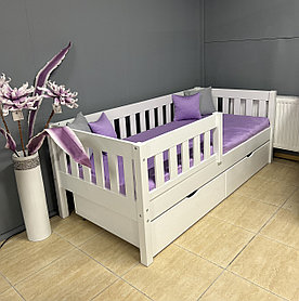 Кровать "Генрих" с ящиками (80х180, 90х200 см) Массив сосны