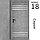 Межкомнатная дверь "ФЛЕКС" 18 (Цвета - Белый; Серый; Бежевый; Чёрный), фото 3