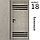 Межкомнатная дверь "ФЛЕКС" 18ч (Цвета - Белый; Серый; Бежевый; Чёрный), фото 4