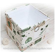 Декоративная корзинка " Яна " 30*30*30 см, зеленый