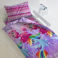 Детское постельное белье «My Little Pony» Подводные пони 437679 (1,5-спальный 70х70)