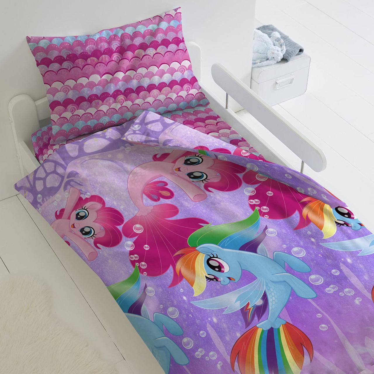 Детское постельное белье «My Little Pony» Подводные пони 437679 (1,5-спальный 70х70) - фото 1 - id-p86928894