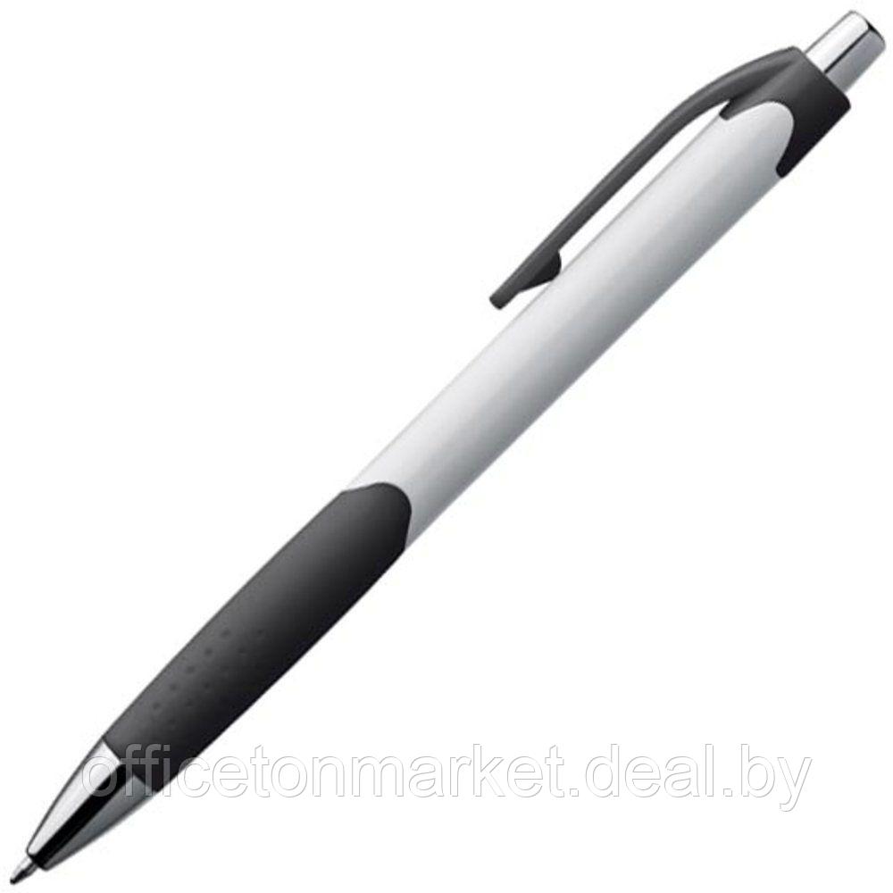 Ручка шариковая автоматическая "Mao", 0.5 мм, белый, черный, стерж. синий - фото 1 - id-p163929714