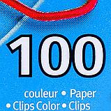 Скрепки цветные Maped, 25 мм, 100 шт, ассорти, фото 3