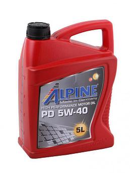 Масло моторное синтетическое Alpine PD Pumpe-Duse 5W-40 5 литров 0100162 синтетика для легковых авто