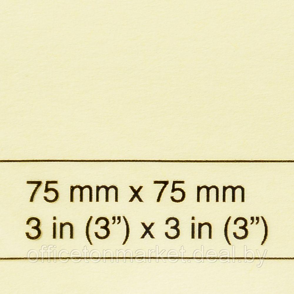 Бумага для записей на клейкой основе "Kores", 75x75 мм, 100 листов, желтый - фото 2 - id-p137118630