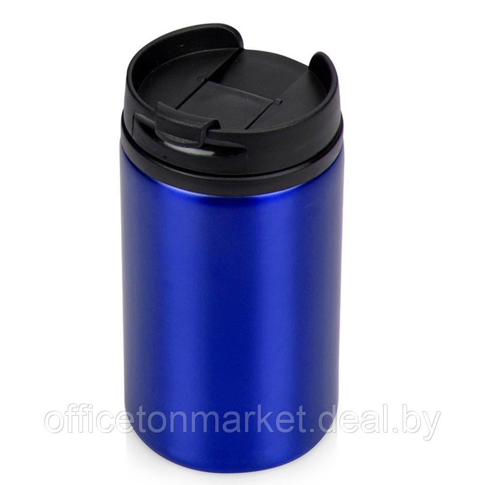 Кружка термическая "Jar", металл, пластик, 250 мл, синий, черный - фото 1 - id-p171907364