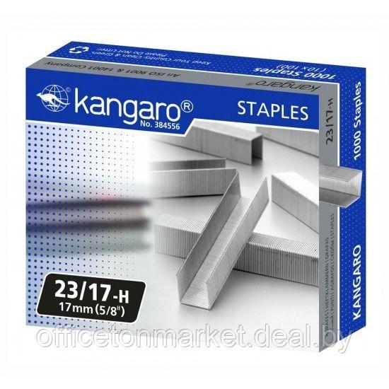 Скобы "Kangaro", 23/15, 1000 шт, металлик - фото 6 - id-p137120508
