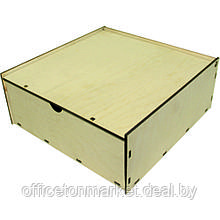 Коробка подарочная "КВ1", 22.5x24.5x10 см, светло-коричневый