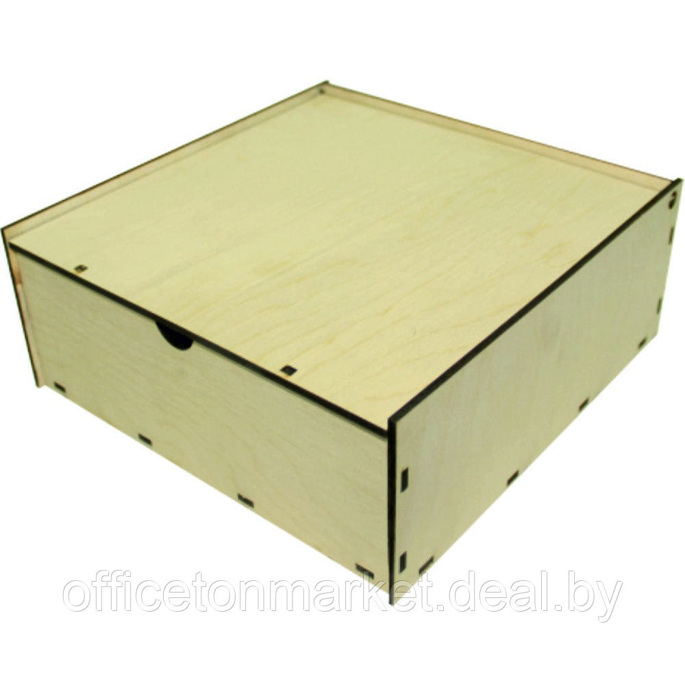 Коробка подарочная "КВ1", 22.5x24.5x10 см, светло-коричневый - фото 1 - id-p166620067