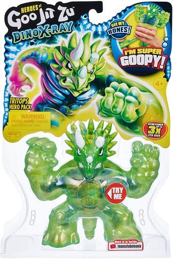 Goo Jit Zu Гуджитсу Тянущаяся фигурка Тритопс GooJitZu Dino X-Ray 40038 - фото 3 - id-p185410404