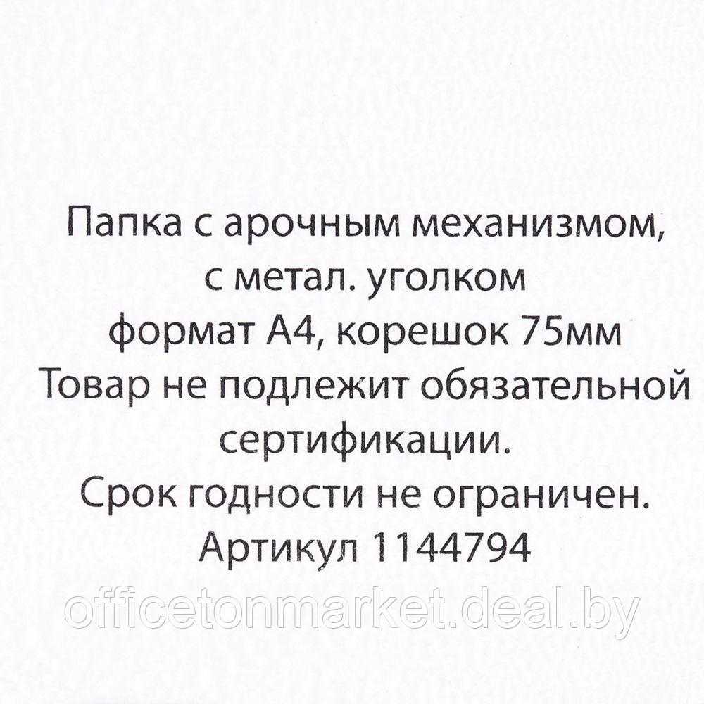 Папка-регистратор "OfficeStyle", А4, 75 мм, ПВХ Эко, светло-розовый - фото 4 - id-p137119500