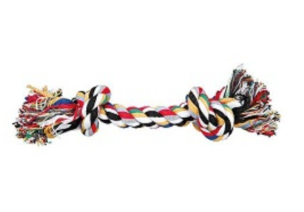 Игрушка для собак в виде веревки с двумя узлами JOLLYPAW 20 см - фото 1 - id-p185404275