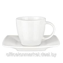 Чашка с блюдцем "Maxim Espresso Set", фарфор, 80 мл, белый