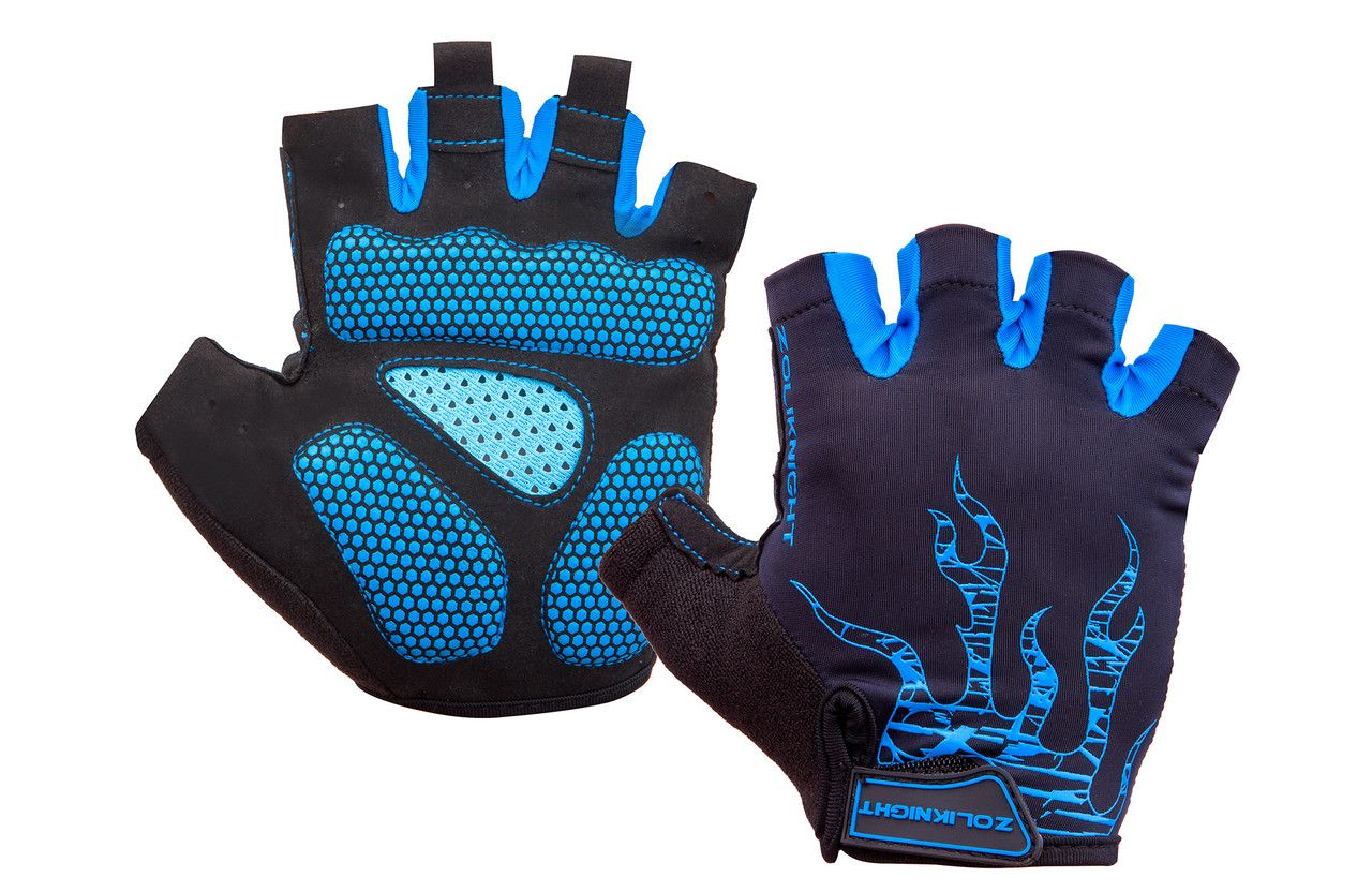 Велоперчатки Stels ZL2313 черно-синие, размер M - фото 1 - id-p185426614