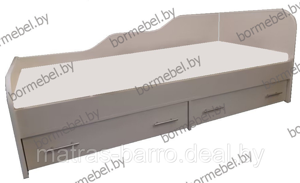 Кровать односпальная Крепыш-03 Волна с ящиками (80х186 см) - фото 2 - id-p185426649