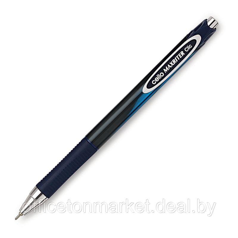 Ручка шариковая автоматическая "Maxriter Clic", 0.7 мм, синий, серебристый, стерж. синий - фото 1 - id-p137125072
