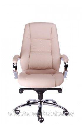 Кресло для руководителя "Kron", экокожа, металл, бежевый - фото 3 - id-p168205137