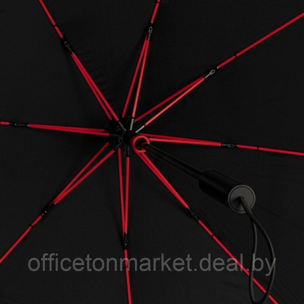 Зонт-трость "ST-12-RED", черный, красный - фото 2 - id-p141655196
