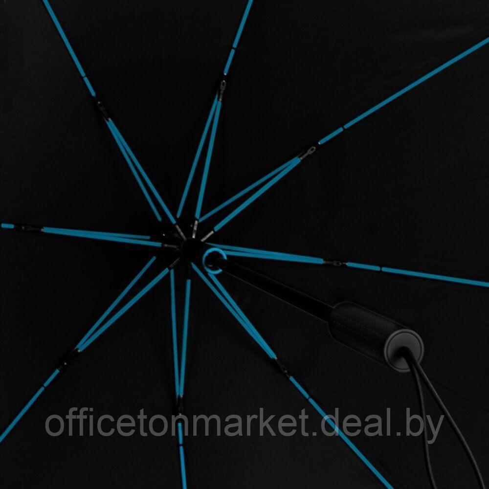 Зонт-трость "ST-12-BLUE", черный, голубой - фото 3 - id-p141655197