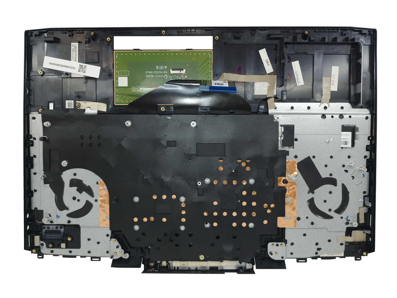 Верхняя часть корпуса (Palmrest) HP Omen 15-DC с клавиатурой, с подсветкой, с тачпадом, черный, RU (с разбора) - фото 2 - id-p185441278