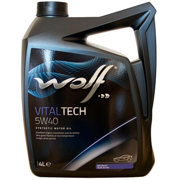 Моторное масло WOLF 16116/5 5W-40 VitalTech 5 л