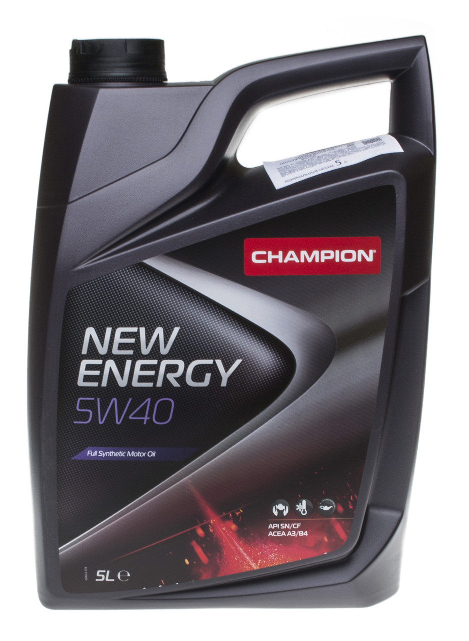 Моторное масло CHAMPION 8211850 New Energy 5W-40 5л - фото 1 - id-p185440852