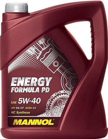 Моторное масло MANNOL MN7913-5 Energy Formula PD 5W-40 SN/CH-4 ESTER 5л, фото 2