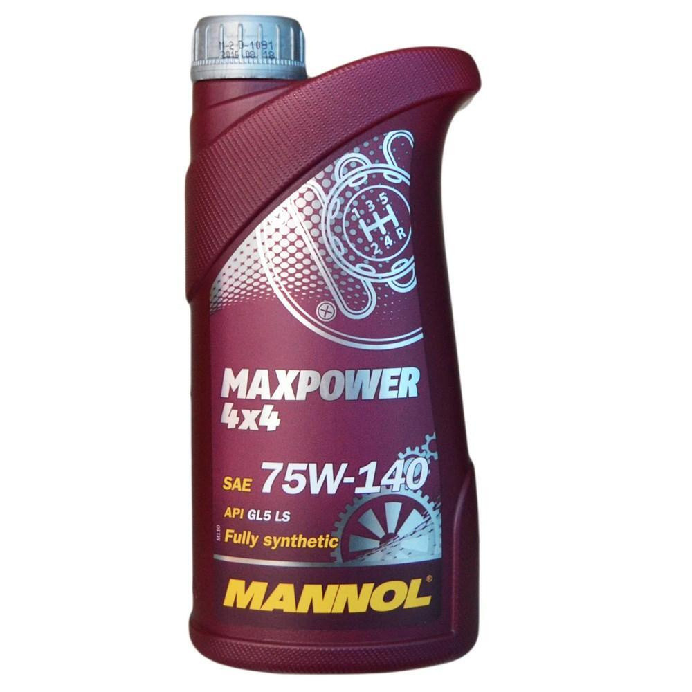 Трансмиссионное масло MANNOL MN8102-1 Maxpower 4x4 GL-5 75W-140 1л - фото 1 - id-p185440863