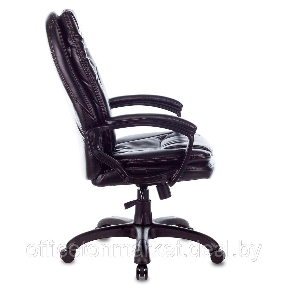 Кресло для руководителя "Бюрократ CH-868AXSN", кожзам, пластик, черный - фото 3 - id-p160066494