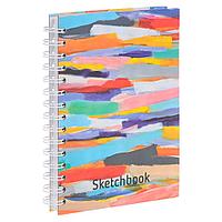 Скетчбук "Игра красок", А5, 100 листов, разноцветный