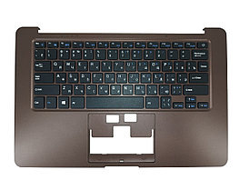 Верхняя часть корпуса (Palmrest) Prestigio SmartBook 141 C2, с клавиатурой, коричневый, RU