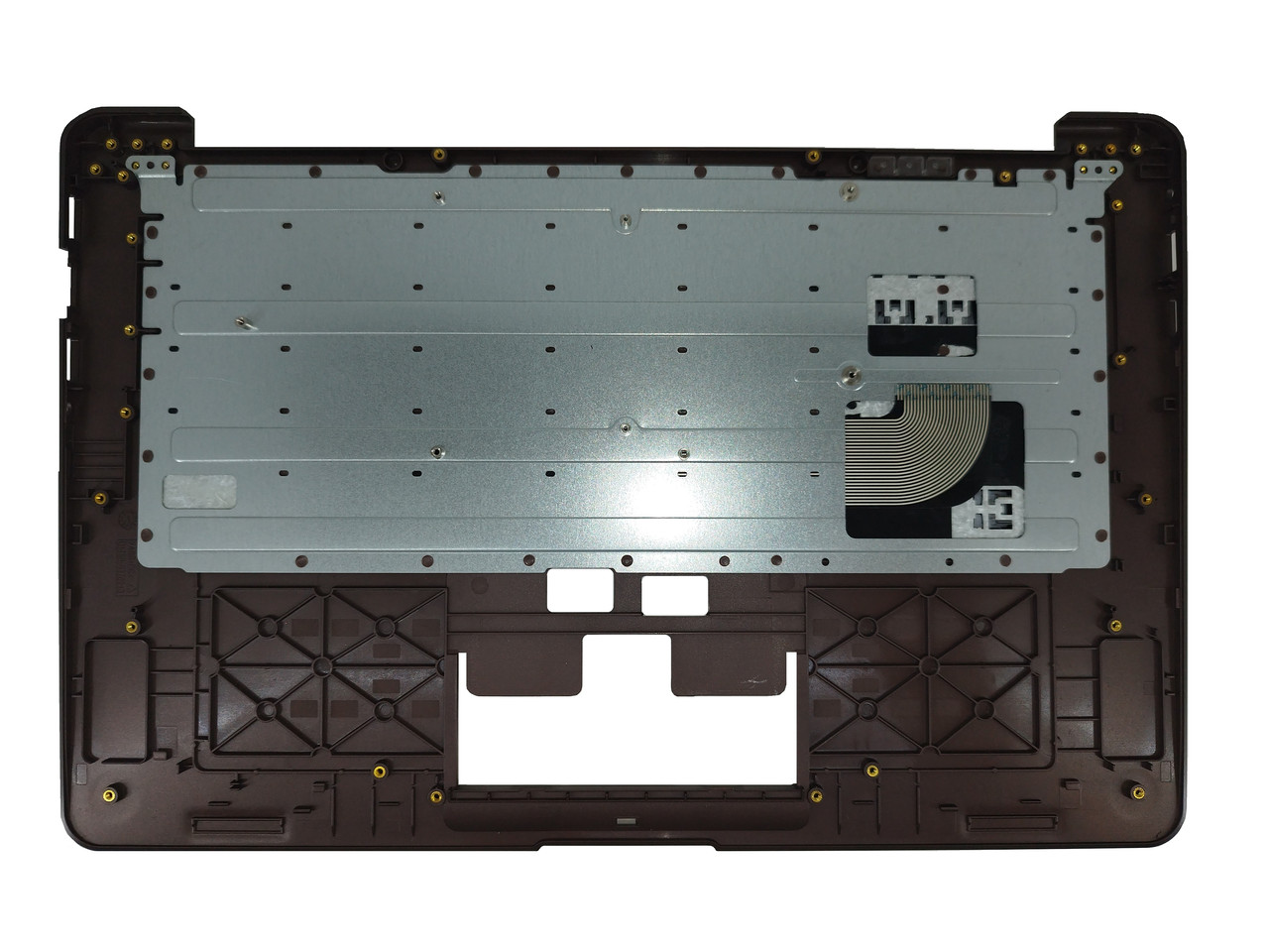 Верхняя часть корпуса (Palmrest) Prestigio SmartBook 141 C2, с клавиатурой, коричневый, RU - фото 2 - id-p185442576