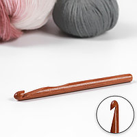 Крючок для вязания бамбуковый 7 мм,15 см