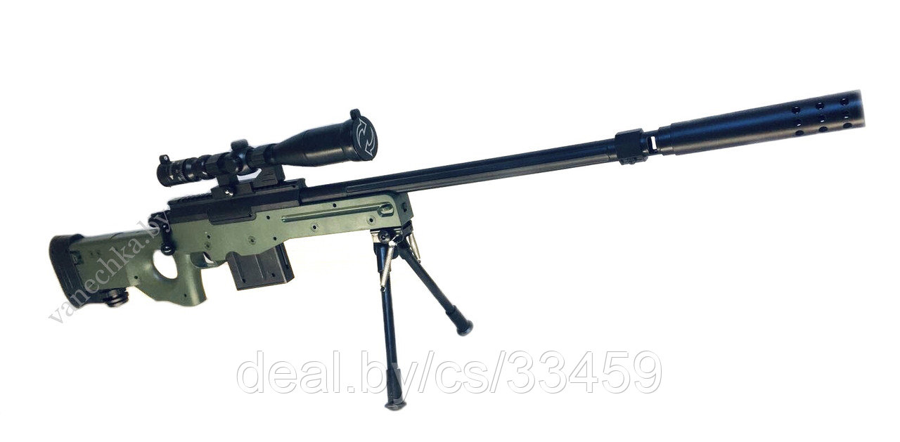 Снайперская пневматическая винтовка  с оптическим и лазерным прицелом, фото 1