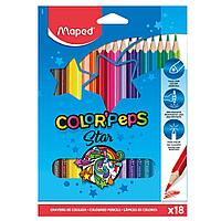 Цветные карандаши Maped "Color Peps", 18 цветов
