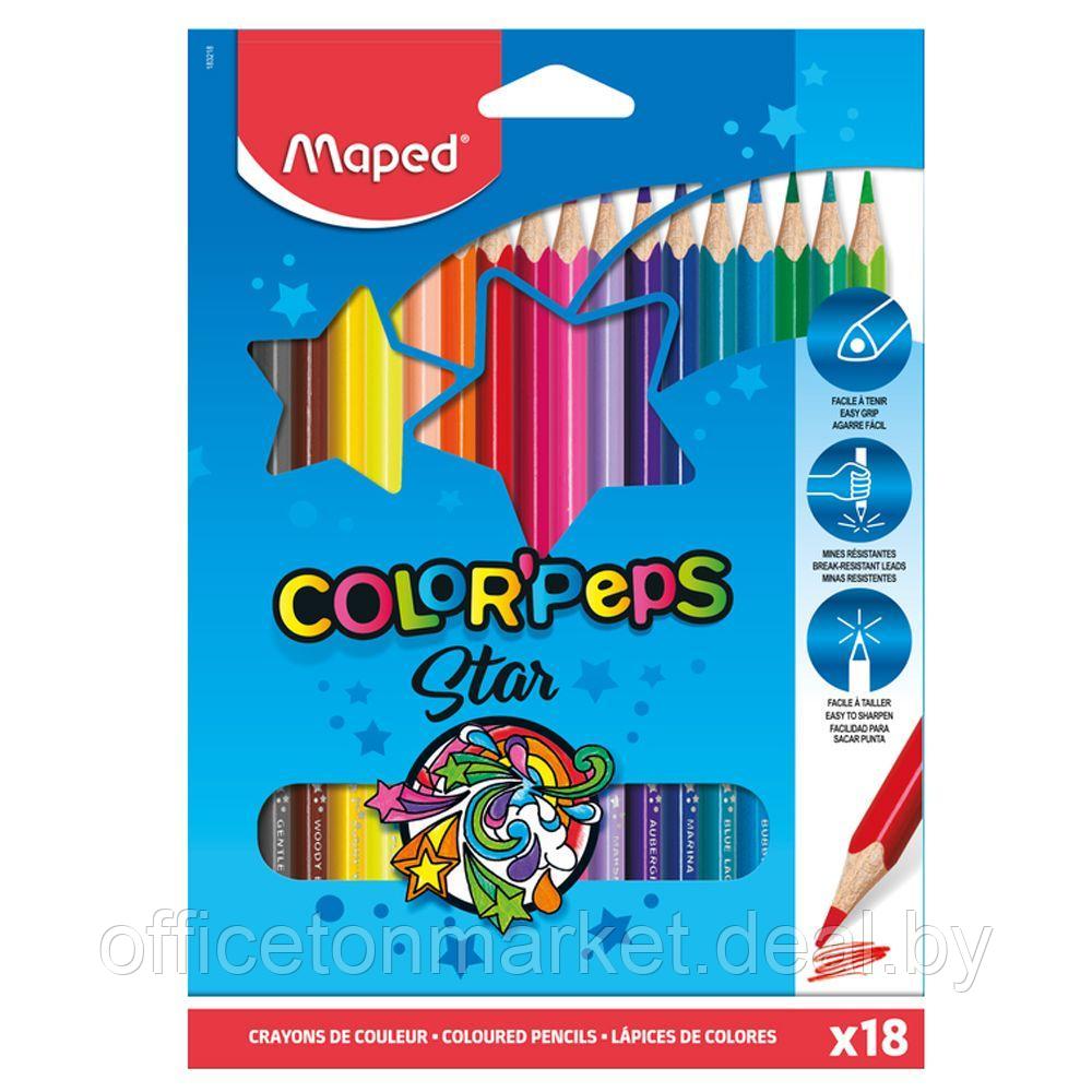 Цветные карандаши Maped "Color Peps", 18 цветов - фото 1 - id-p137124090
