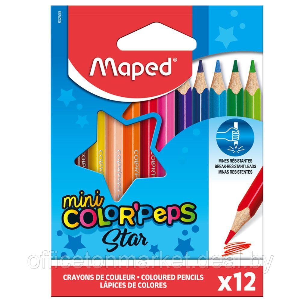 Цветные карандаши Maped "Color Peps" мини, 12 цветов - фото 1 - id-p137124092
