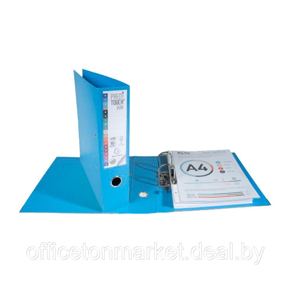 Папка-регистратор "Exacompta", A4, 80 мм, ПВХ, голубой - фото 4 - id-p137119359