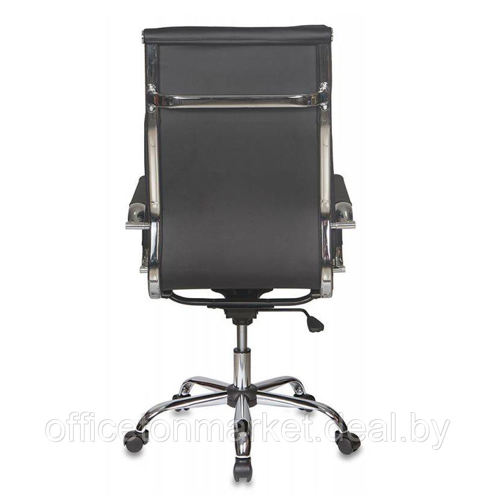 Кресло для руководителя "Бюрократ CH-993" высокая спинка, кожзам, хром, черный - фото 1 - id-p185428931