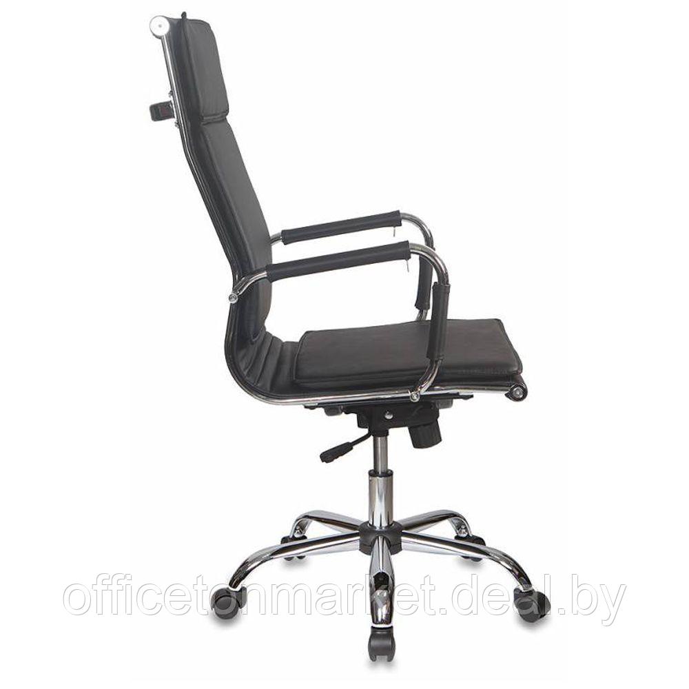 Кресло для руководителя "Бюрократ CH-993" высокая спинка, кожзам, хром, черный - фото 3 - id-p185428931