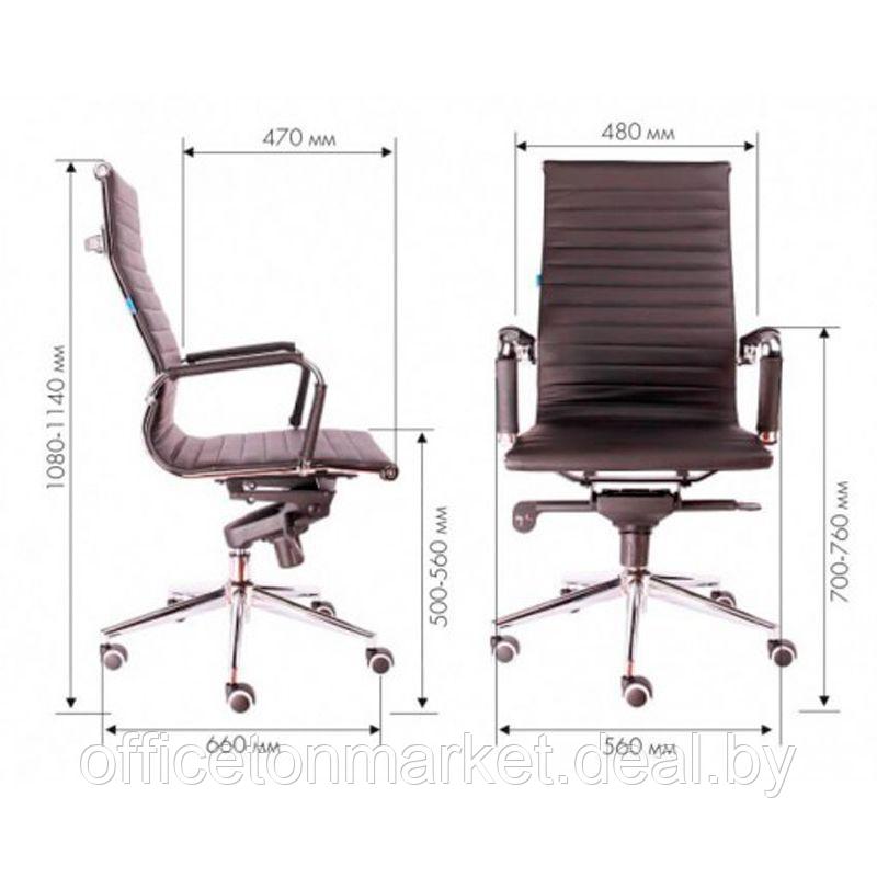 Кресло для руководителя EVERPROF "Rio M", экокожа, металл, черный - фото 4 - id-p185428955