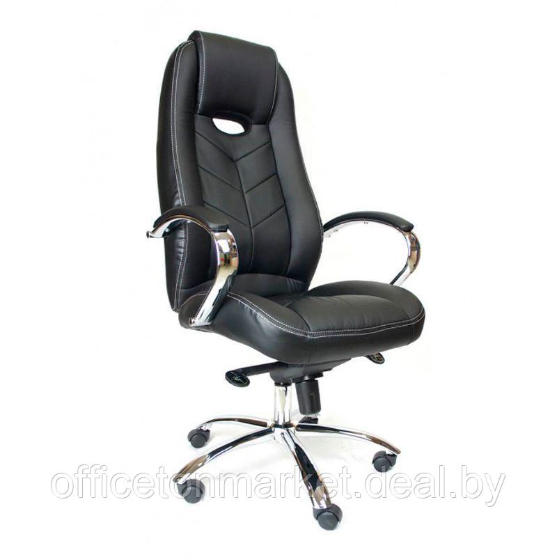 Кресло для руководителя EVERPROF "DRIFT PU", экокожа, металл, черный - фото 1 - id-p185428956