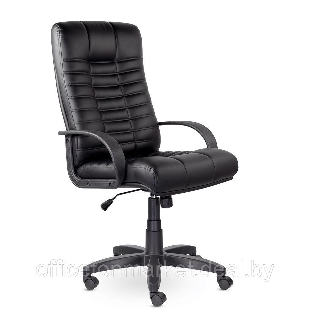 Кресло для руководителя UTFC Атлант В пластик, экокожа S0401, черный - фото 1 - id-p185428971
