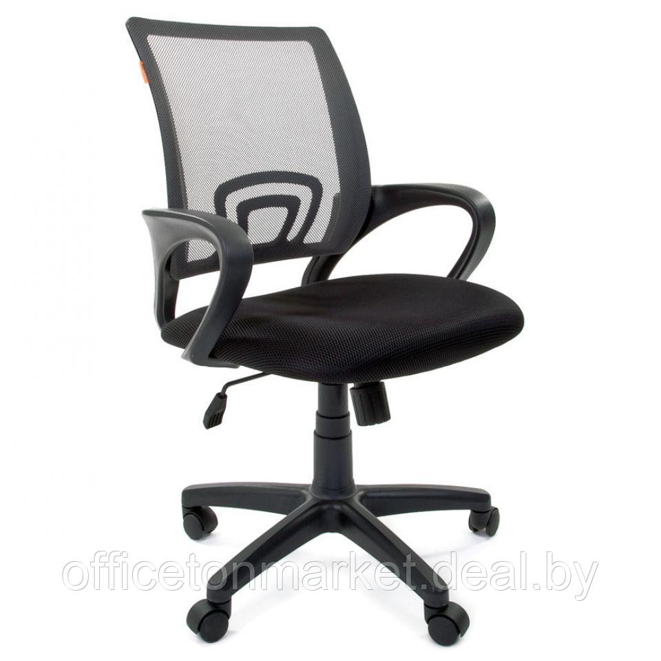 Кресло для персонала "Chairman 696", ткань, пластик, серая сетка