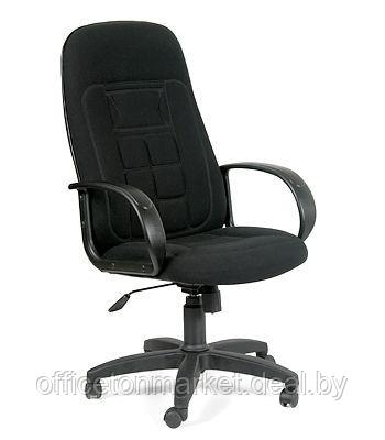 Кресло для персонала "CHAIRMAN 727", ткань, пластик, черный